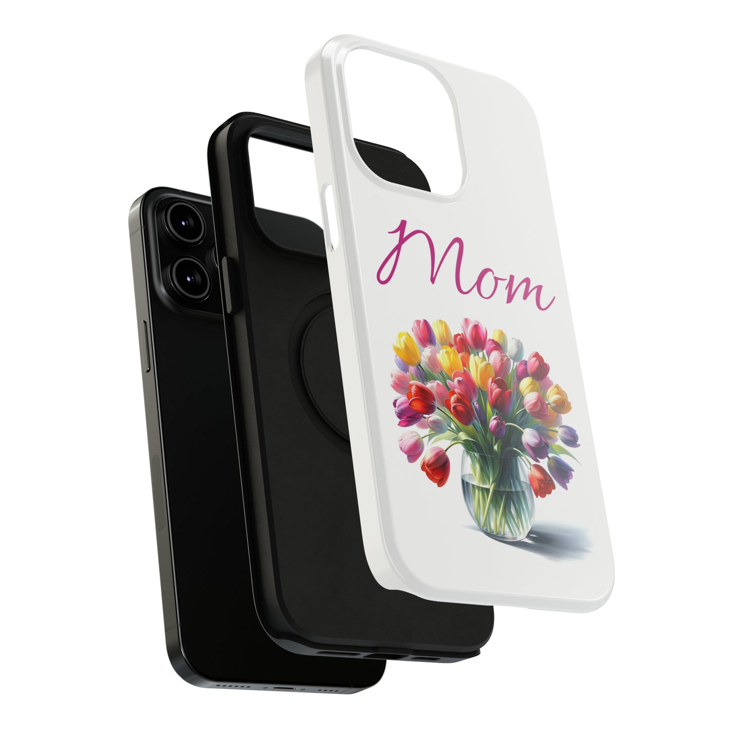 Impact-Resistant Cases- Multi color tulips for Mom