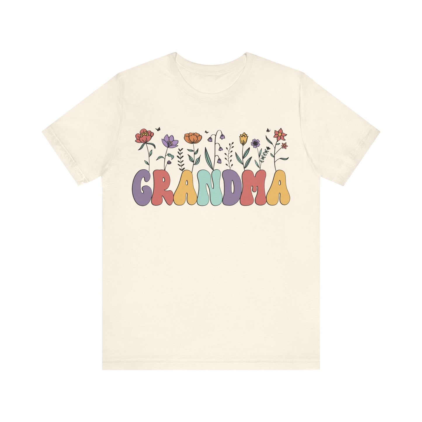 Unisex Jersey Short Sleeve Tee- Grandma Floral