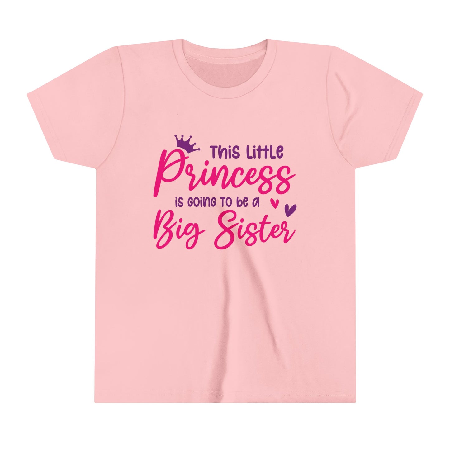 Youth Short Sleeve Tee Princess to Big Sister