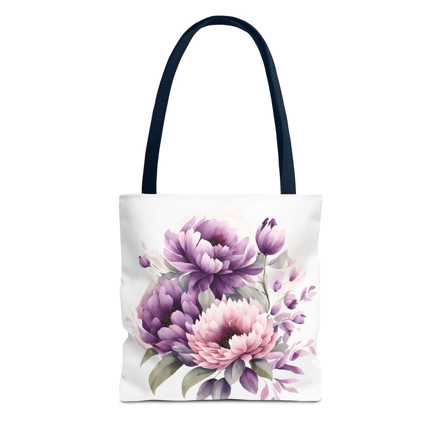 Tote Bag (AOP)- Pink and Purple Flowers