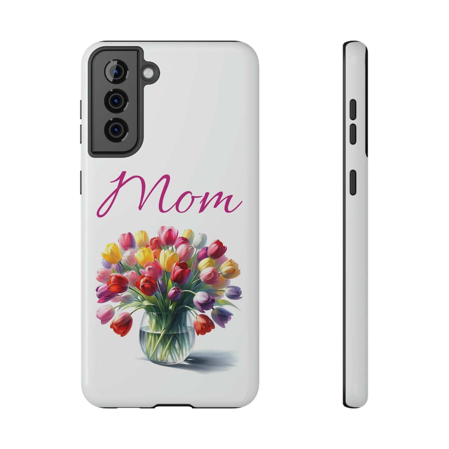 Impact-Resistant Cases- Multi color tulips for Mom