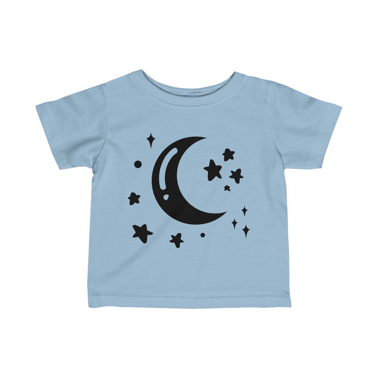 Infant Fine Jersey Tee- Moon and Stars