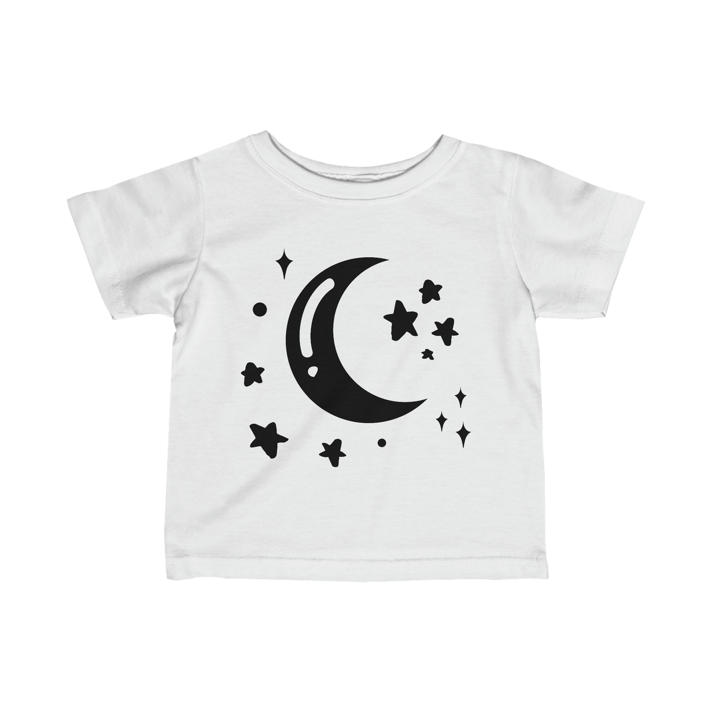 Infant Fine Jersey Tee- Moon and Stars