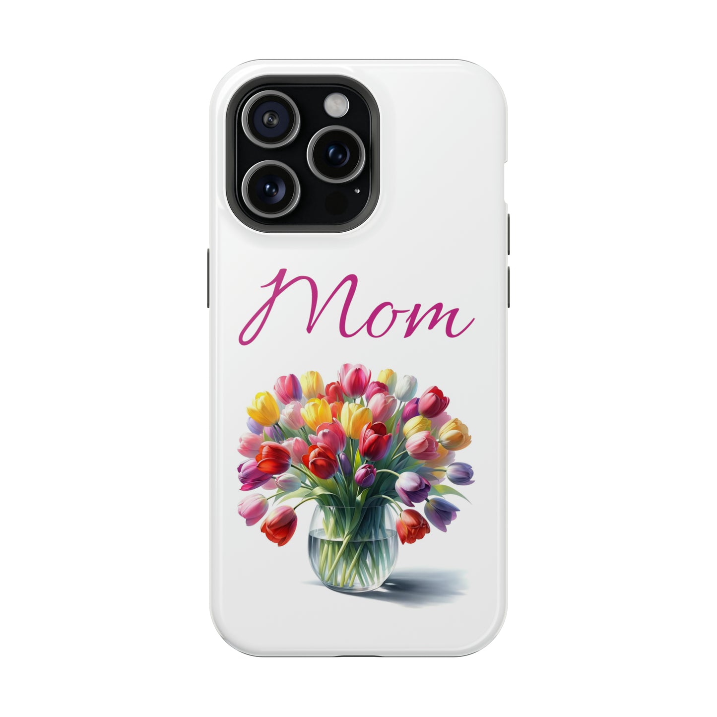 Impact-Resistant Cases- Multi color tulips for Mom