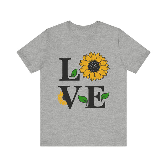 Unisex Jersey Short Sleeve Tee- Sunflower Love