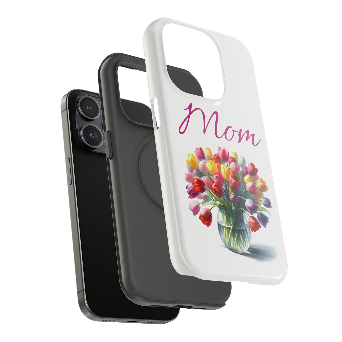 Impact-Resistant Cases- Multi color tulips for Mom