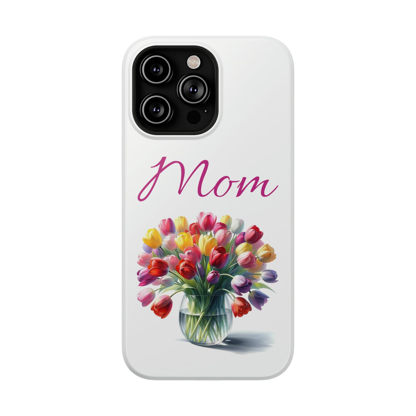 Impact-Resistant Cases- Multi color tulips for Mom