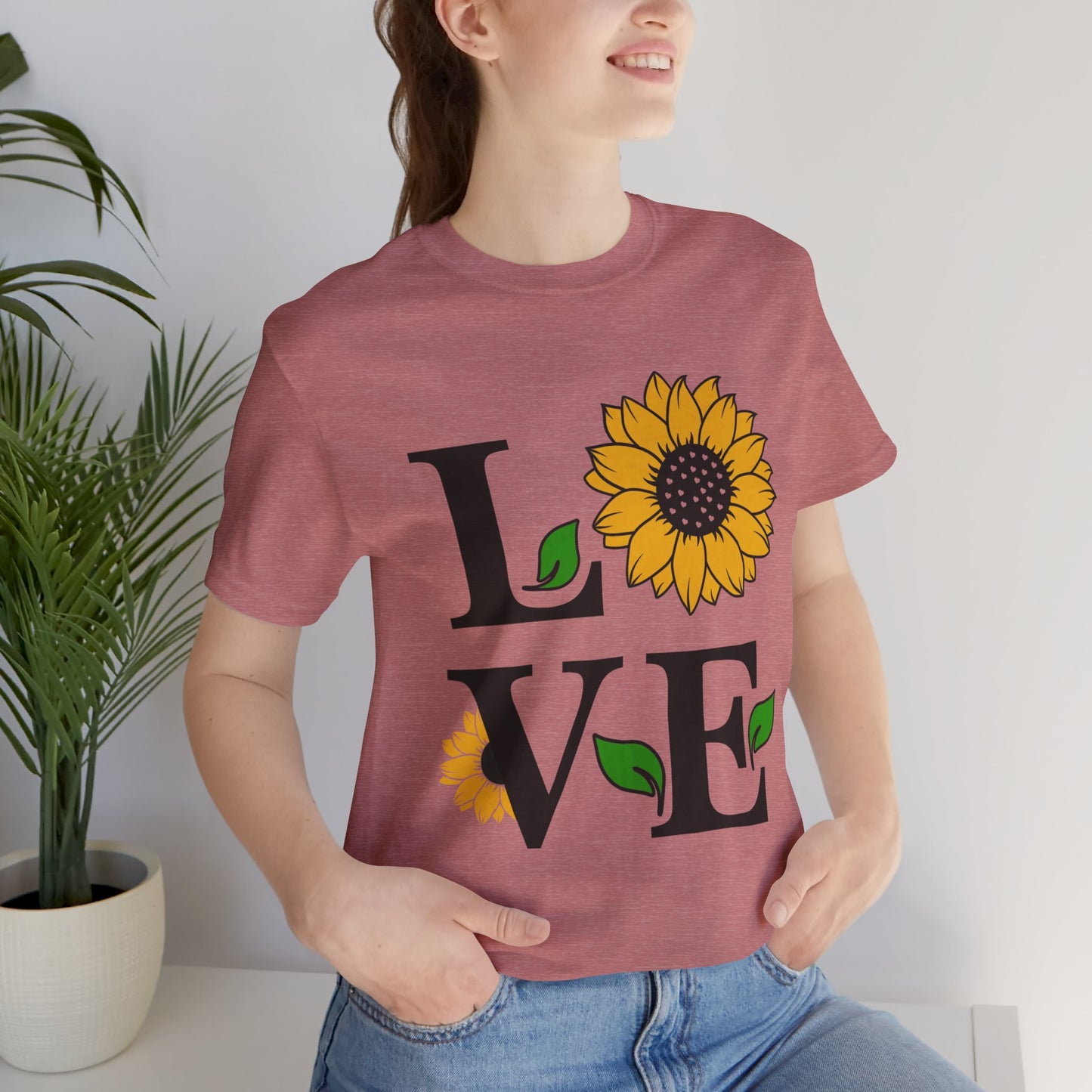 Unisex Jersey Short Sleeve Tee- Sunflower Love