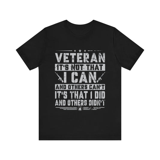 Unisex Jersey Short Sleeve Tee- Veteran