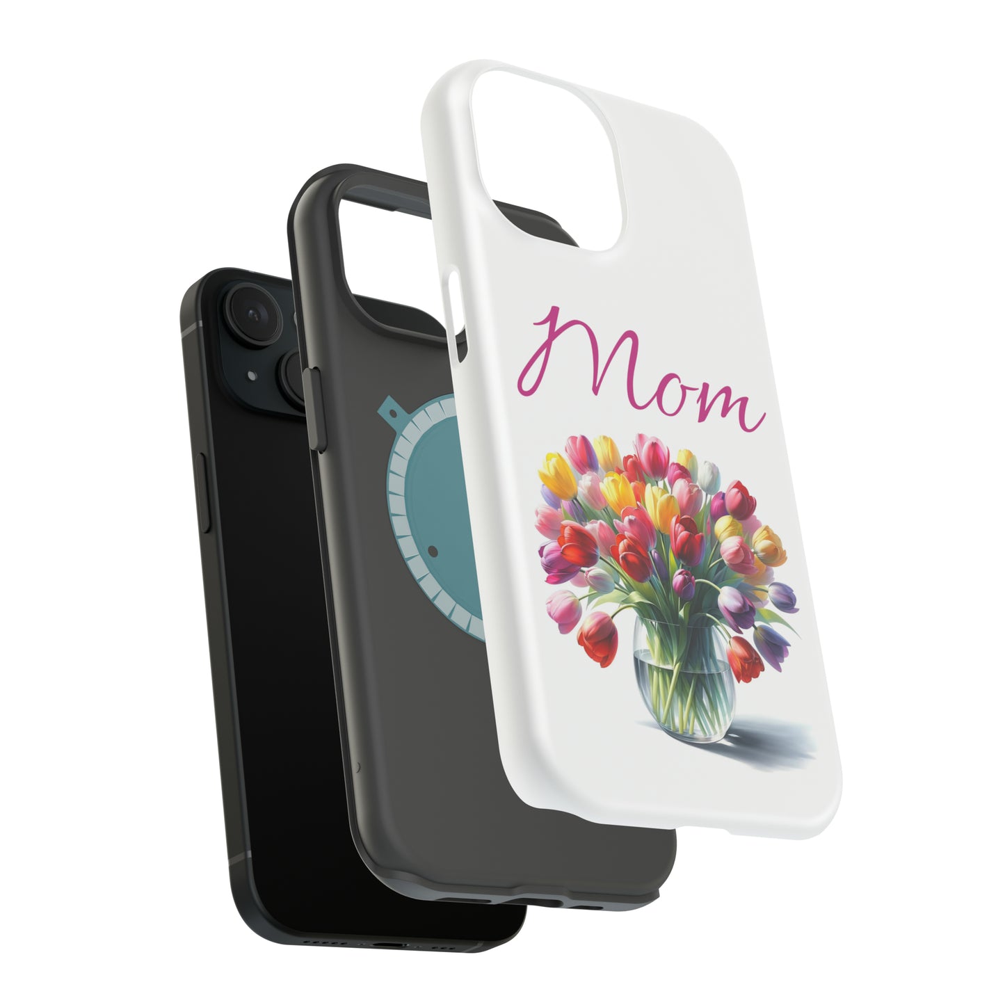 Impact-Resistant Cases- Multi color tulips for Mom