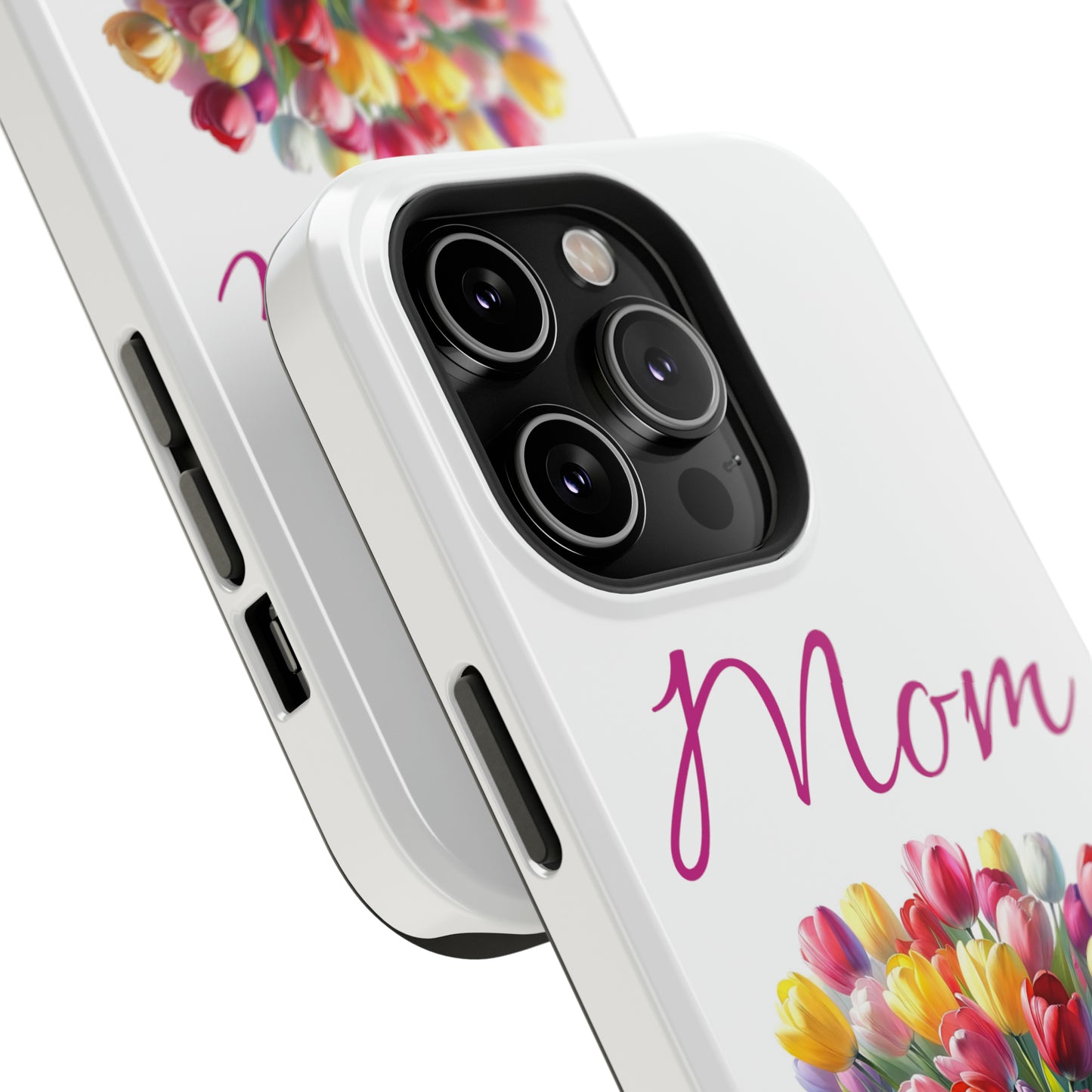 Impact-Resistant Cases- Multi color tulips for Mom