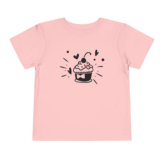 Toddler Short Sleeve Tee- Cupcake